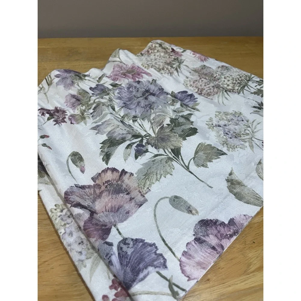 Vtg Martex Floral Valance Garden Cottage Core 80x15